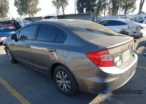 2012 Honda Civic Lx z USA, uszkodzony, nr VIN 19XFB2F55CE392679
